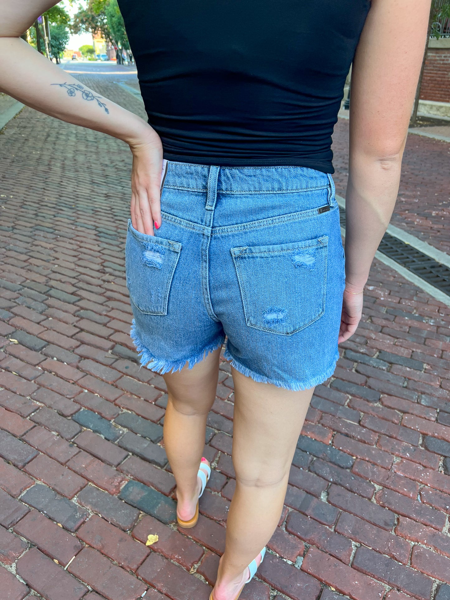 Amy High Rise Mom Shorts FINAL SALE