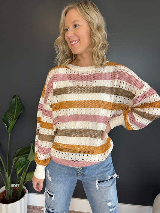 Multicolored Striped Sweater