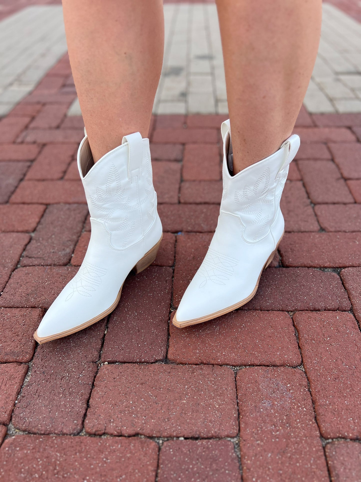 Claire White Booties FINAL SALE