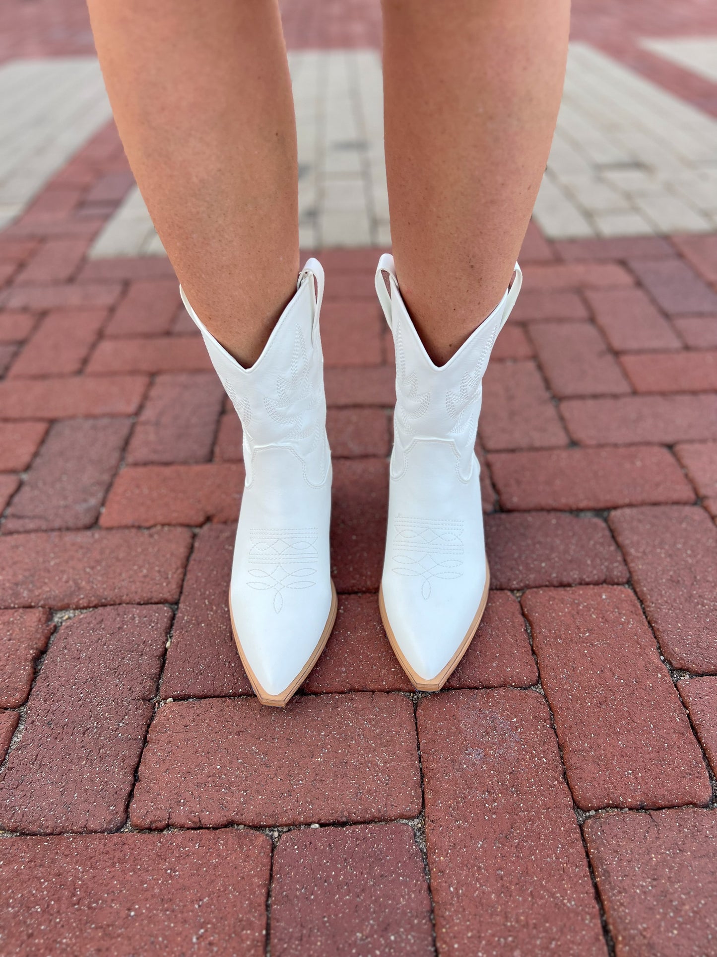 Claire White Booties FINAL SALE