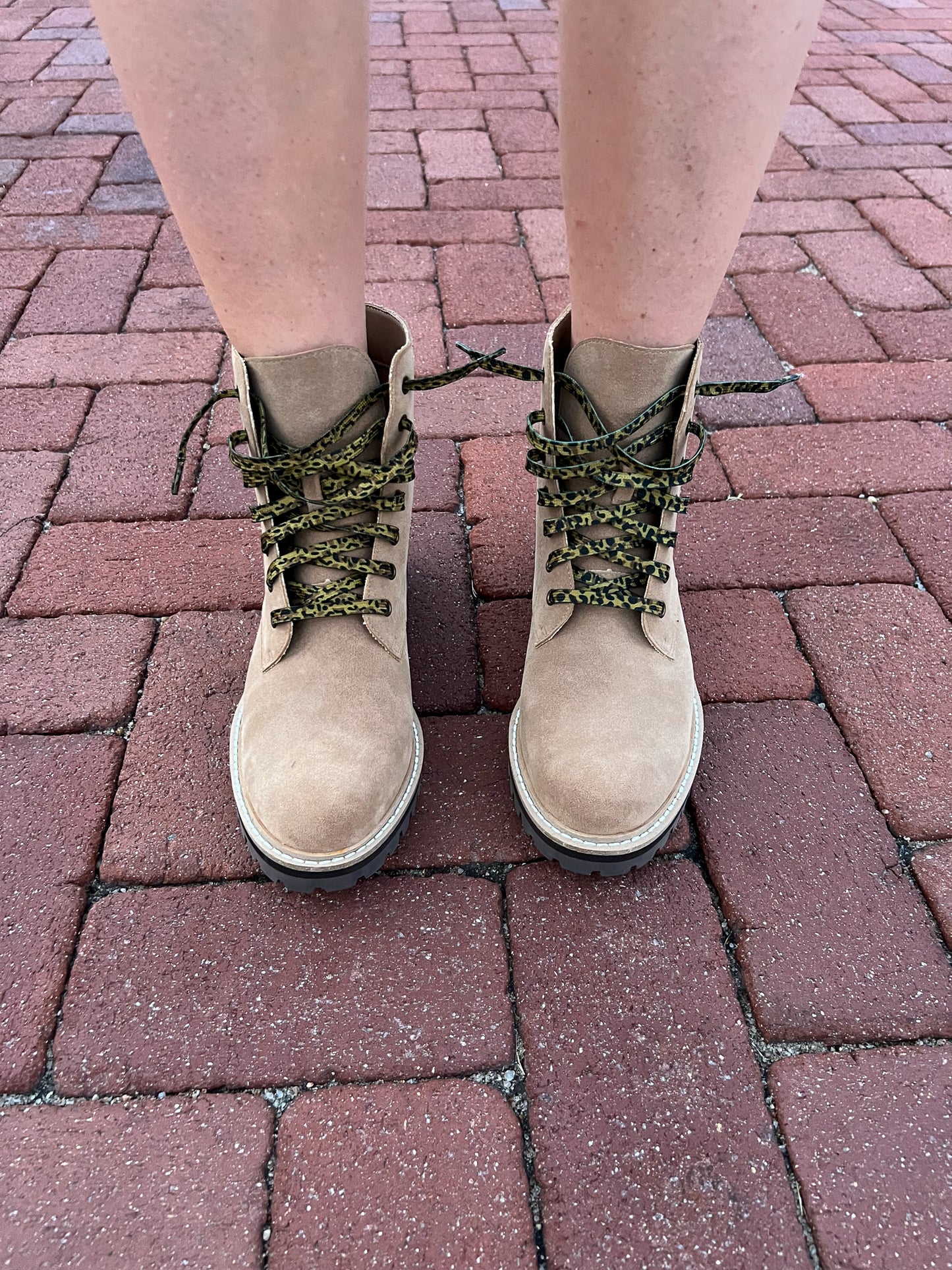 Drew Combat Khaki Boots FINAL SALE