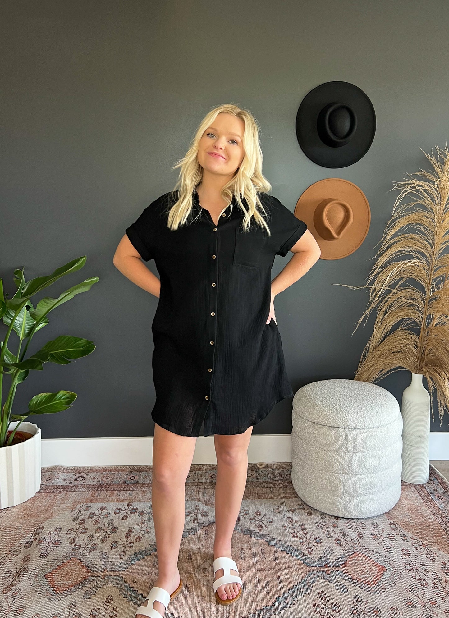 Janice Button Up Dress FINAL SALE