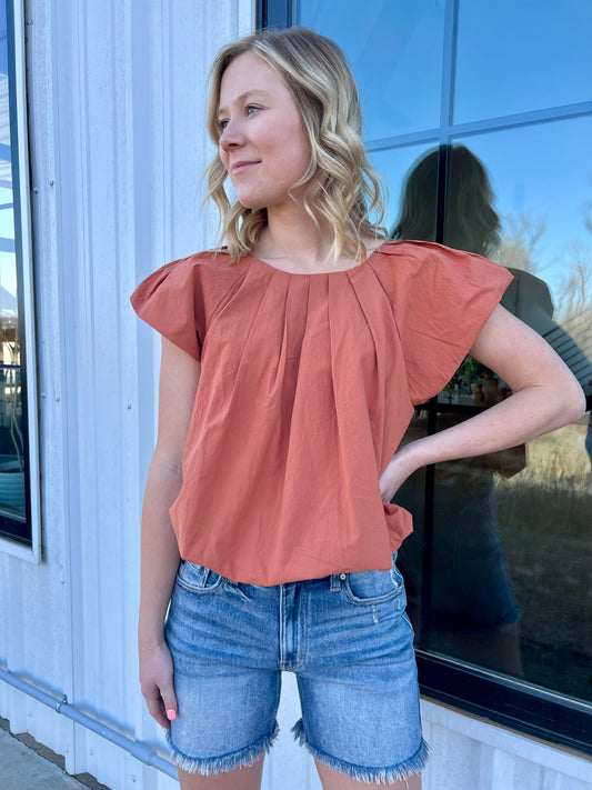 Juliet Pleated Blouse FINAL SALE