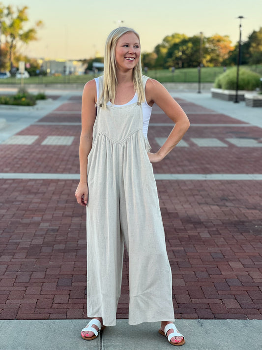 Kelli Shirring Detail Jumpsuit FINAL SALE