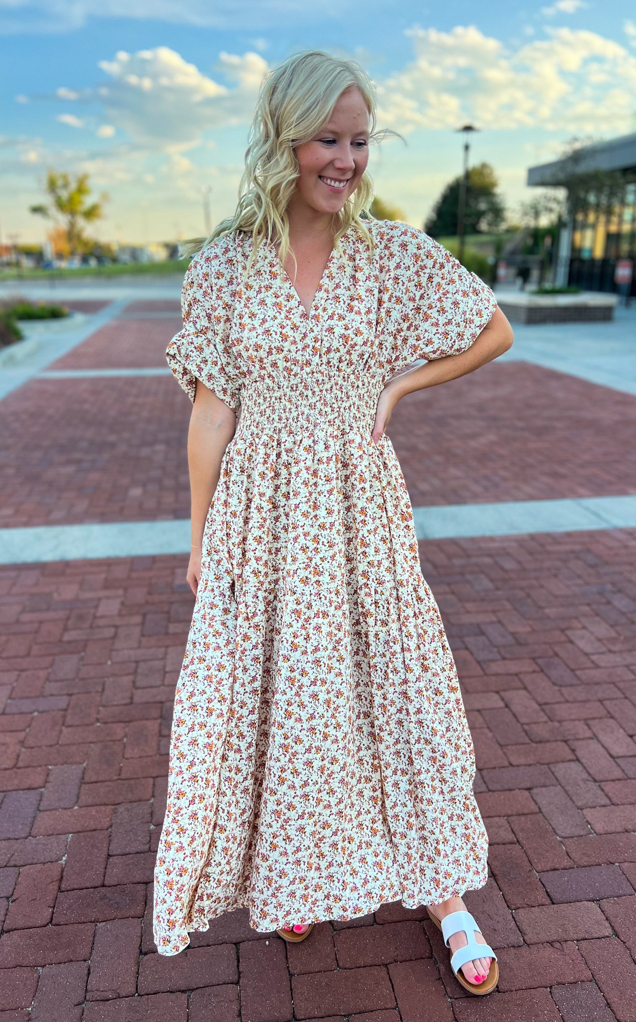 Morgan Floral Print Maxi Dress FINAL SALE