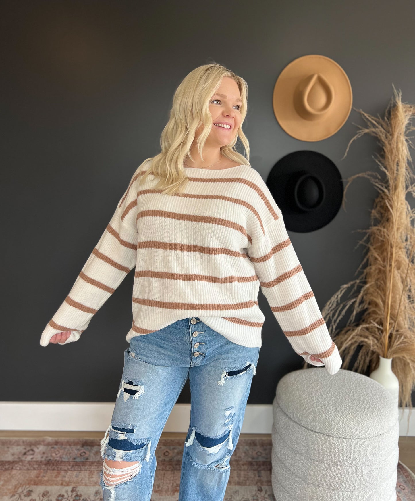 Oversized Striped Sweater FINAL SALE