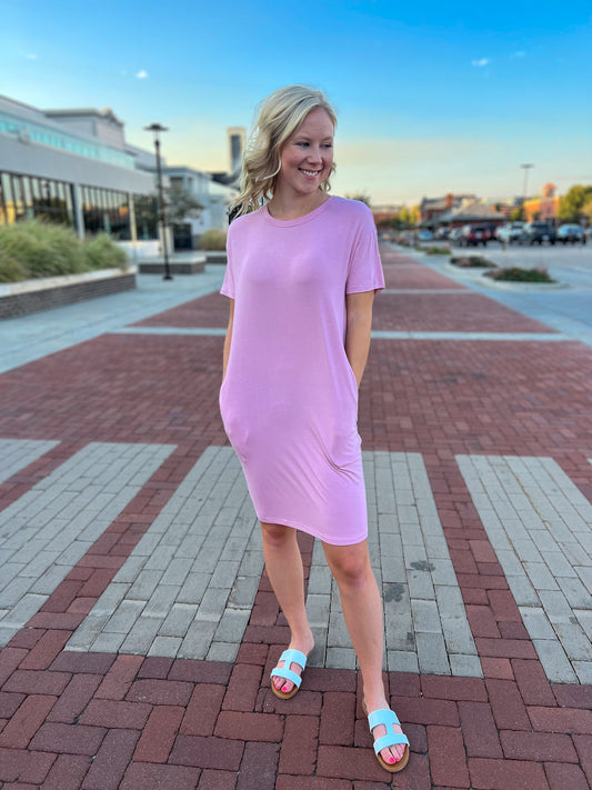 Pink T-Shirt Dress FINAL SALE