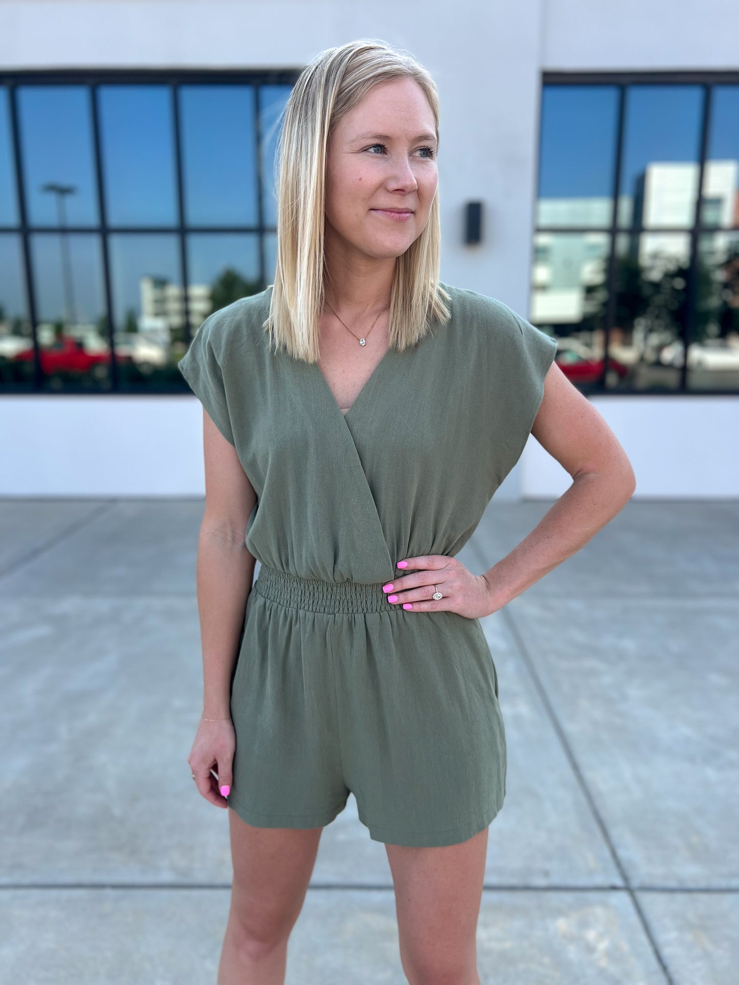 Tie Back Romper FINAL SALE