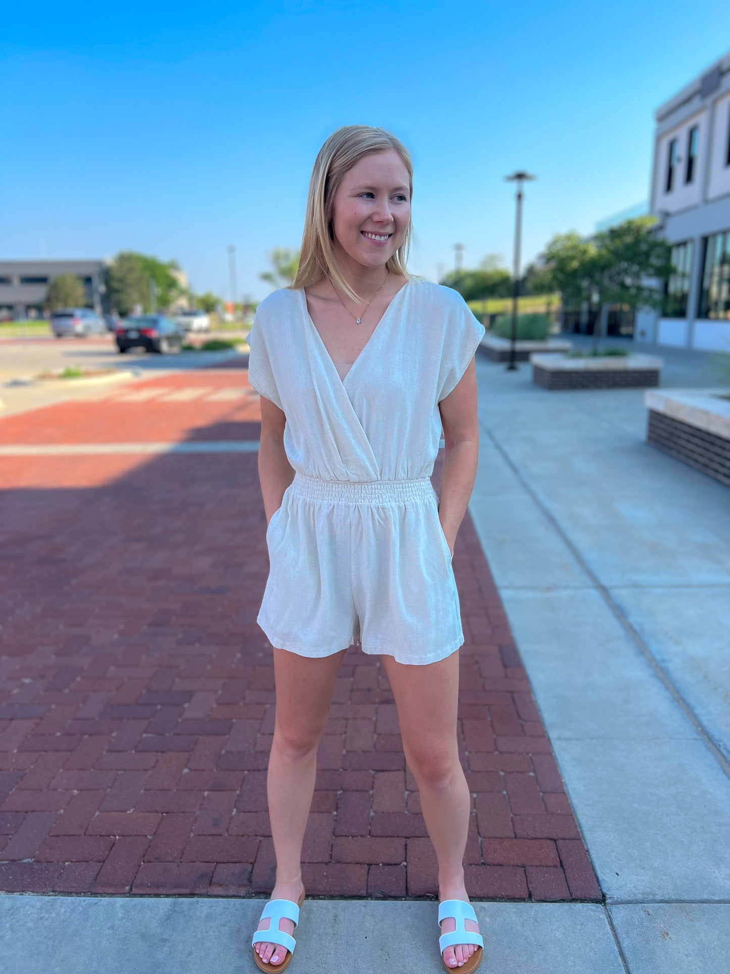 Tie Back Romper FINAL SALE