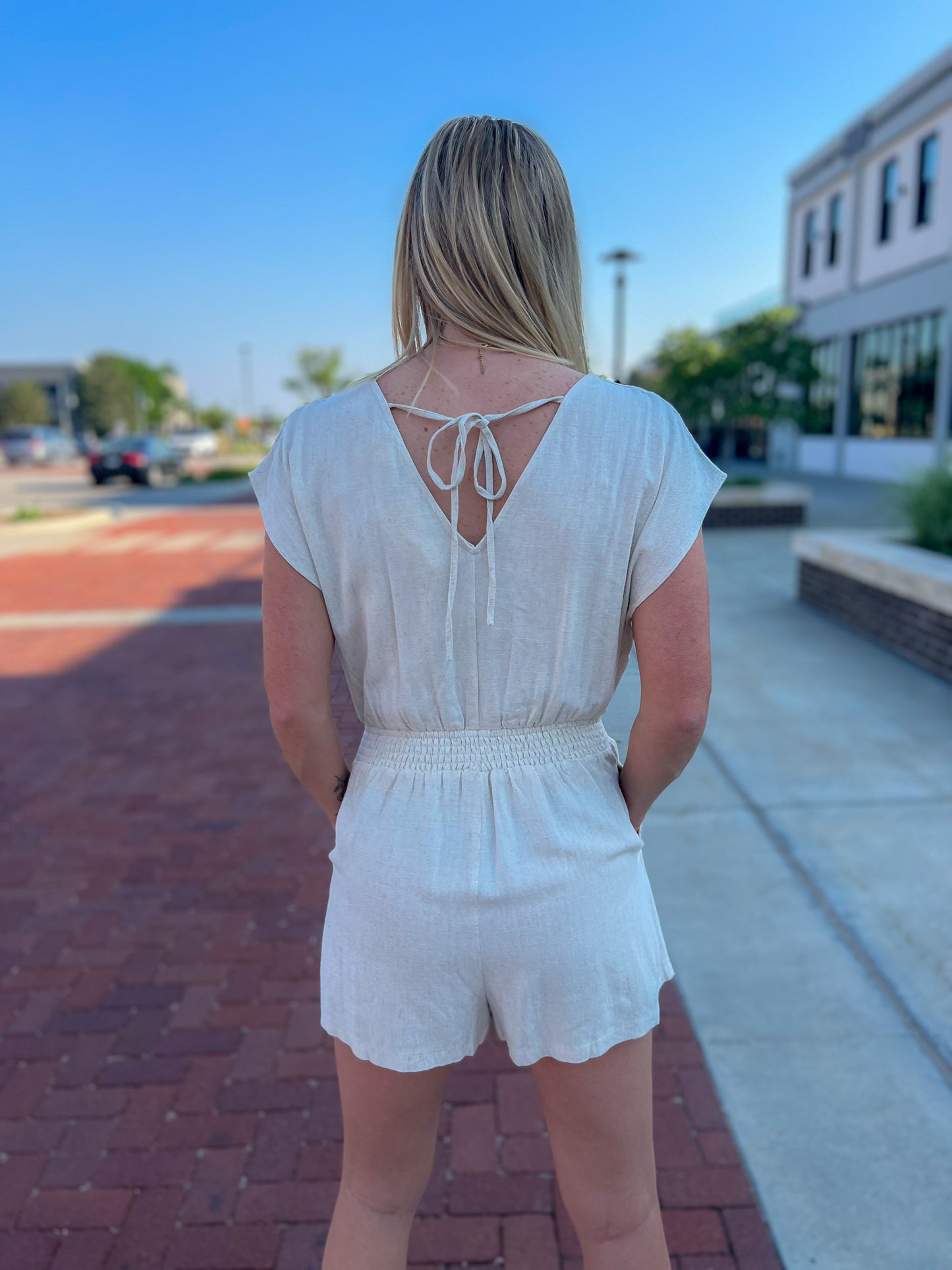 Tie Back Romper FINAL SALE